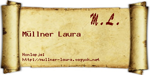 Müllner Laura névjegykártya